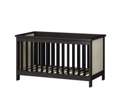 Born Lucky Meegroei Ledikant Oxford Zwart Eiken 70 x 140 cm