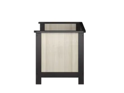 Born Lucky Meegroei Ledikant Oxford Zwart Eiken 70 x 140 cm