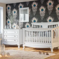 Born Lucky Meegroei Ledikant Open Romeo Solid White