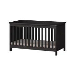 Born Lucky Meegroei Ledikant Tucson Zwart 70 x 140 cm + Born Lucky Junior Matras 70 x 140 cm