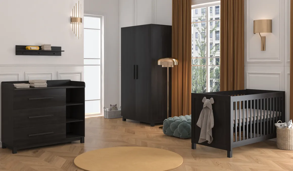 Born Lucky Meegroei Ledikant Roxy Dark Oak 70 x 140 cm