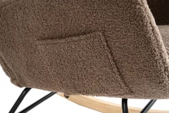 Born Lucky Schommelstoel Teddy Stof Bruin