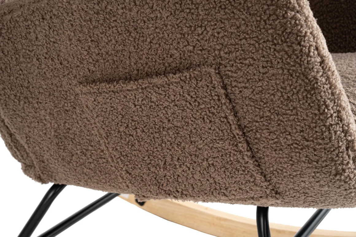 Born Lucky Schommelstoel Teddy Stof Bruin