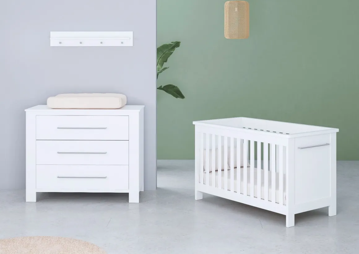 Born Lucky Wandplank Noël Wit