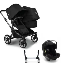 Bugaboo Donkey 5 Duo Kinderwagen 3 In 1 Graphite Midnight Black