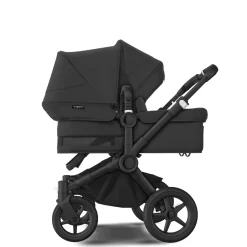Bugaboo Donkey 5 Duo Kinderwagen 3 In 1 Black Midnight Black + Isofix Base + Voetenzak