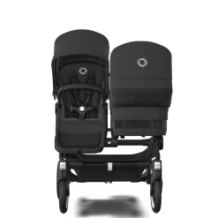 Bugaboo Donkey 5 Duo Kinderwagen 3 In 1 Black Midnight Black + Isofix Base + Voetenzak