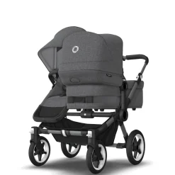 Bugaboo Donkey 5 Duo Kinderwagen 2 In 1 Graphite Grey Melange + Voetenzak