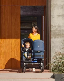 Bugaboo Donkey 5 Duo Kinderwagen Core Graphite Stormy Blue