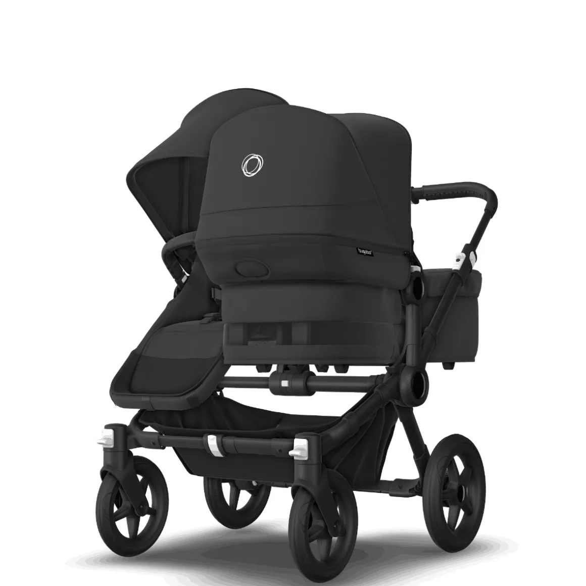 Bugaboo Donkey 5 Duo Kinderwagen 2 In 1 Black Midnight Black + Voetenzak