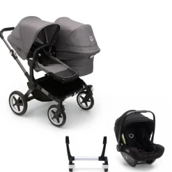 Bugaboo Donkey 5 Duo Kinderwagen 3 In 1 Graphite Grey Melange