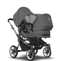 Bugaboo Donkey 5 Duo Kinderwagen 3 In 1 Graphite Grey Melange