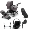 Bugaboo Donkey 5 Mono Kinderwagen 3 In 1 Graphite Grey Melange Met Cybex Cloud T Groep 0 Autostoel + Isofix Base + Voetenzak