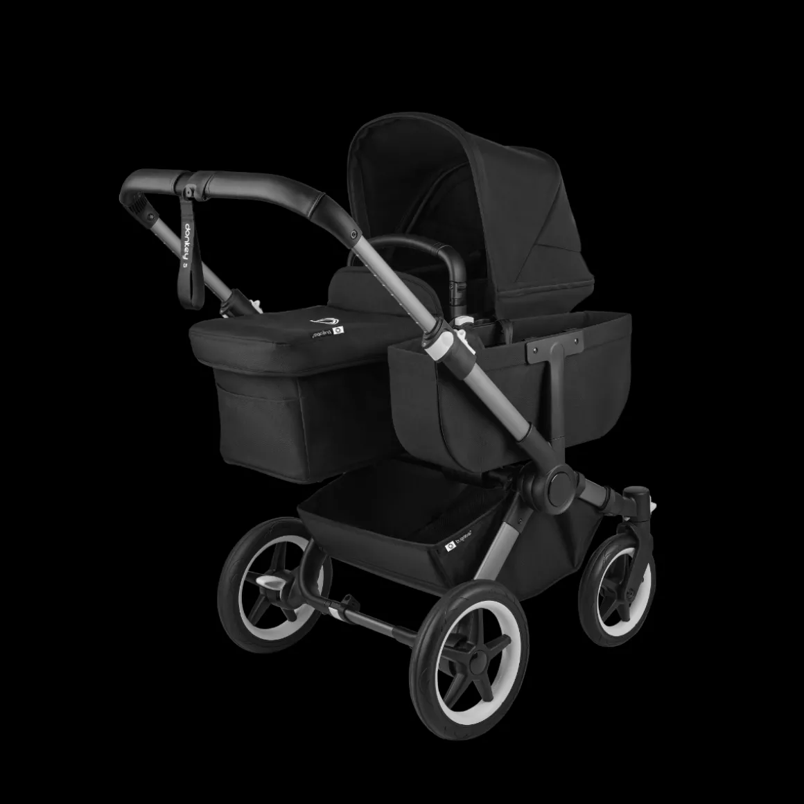 Bugaboo Donkey 5 Mono Kinderwagen 3 In 1 Graphite Midnight Black