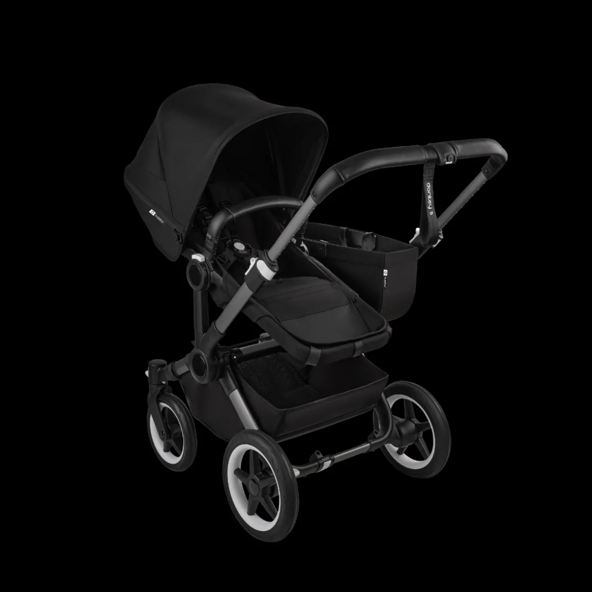 Bugaboo Donkey 5 Mono Kinderwagen 3 In 1 Graphite Midnight Black
