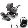 Bugaboo Donkey 5 Mono Kinderwagen 3 In 1 Graphite Grey Melange Met Cybex Cloud T Groep 0 Autostoel