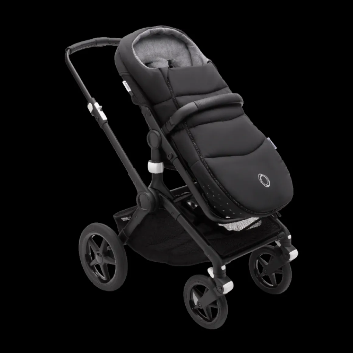 Bugaboo Donkey 5 Mono Kinderwagen 2 In 1 Black Midnight Black + Voetenzak