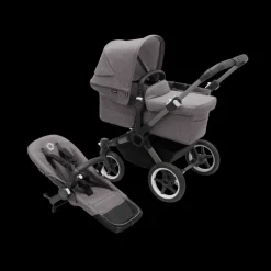 Bugaboo Donkey 5 Mono Kinderwagen 3 In 1 Graphite Grey Melange Met Cybex Cloud T Groep 0 Autostoel + Isofix Base