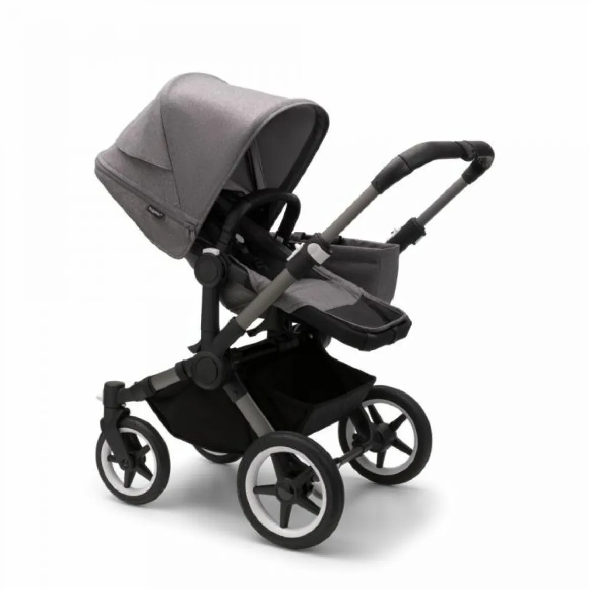Bugaboo Donkey 5 Mono Kinderwagen 3 In 1 Graphite Grey Melange + Isofix Base