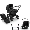 Bugaboo Donkey 5 Mono Kinderwagen 3 In 1 Black Midnight Black Met Cybex Cloud T Groep 0 Autostoel