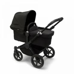 Bugaboo Donkey 5 Mono Kinderwagen 3 In 1 Black Midnight Black Met Cybex Cloud T Groep 0 Autostoel