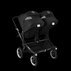Bugaboo Donkey 5 Tweeling Kinderwagen 3 In 1 Graphite Midnight Black Met Twee Cybex Cloud T Groep 0 Autostoelen + Isofix Base
