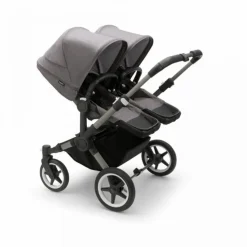 Bugaboo Donkey 5 Tweeling Kinderwagen 2 In 1 Graphite Grey Melange + Voetenzak