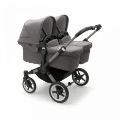 Bugaboo Donkey 5 Tweeling Kinderwagen 3 In 1 Graphite Grey Melange Met Twee Cybex Cloud T Groep 0 Autostoelen