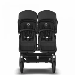 Bugaboo Donkey 5 Tweeling Kinderwagen 2 In 1 Black Midnight Black + Voetenzak
