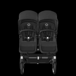 Bugaboo Donkey 5 Tweeling Kinderwagen 3 In 1 Graphite Midnight Black Met Twee Cybex Cloud T Groep 0 Autostoelen + Isofix Base + Voetenzak