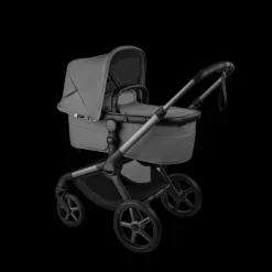 Bugaboo Kinderwagen 3 in 1 Fox 5 Renew Complete Graphite | Moon Grey + Cybex Autostoel Groep 0 Cloud T I Size Sepia Black + Draaibare Base T Black + Autostoel adapters