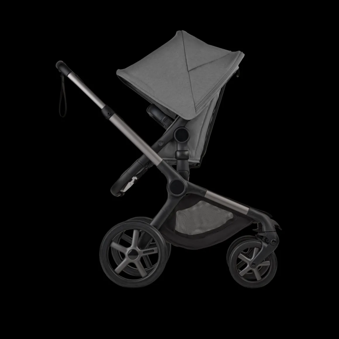 Bugaboo Kinderwagen 3 in 1 Fox 5 Renew Complete Graphite | Moon Grey + Bugaboo Autostoel Groep 0 Turtle Air by Nuna Black