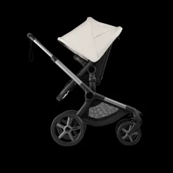 Bugaboo Kinderwagen 3 in 1 Fox 5 Renew Complete Black | Heritage Black Misty White + Bugaboo Autostoel Groep 0 Turtle Air by Nuna Black + Draaibare Isofix Base 360 + Autostoel adapters