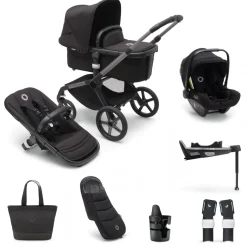 Bugaboo Kinderwagen 3 In 1 Fox 5 Compleet Graphite Midnight Black + Accessoires