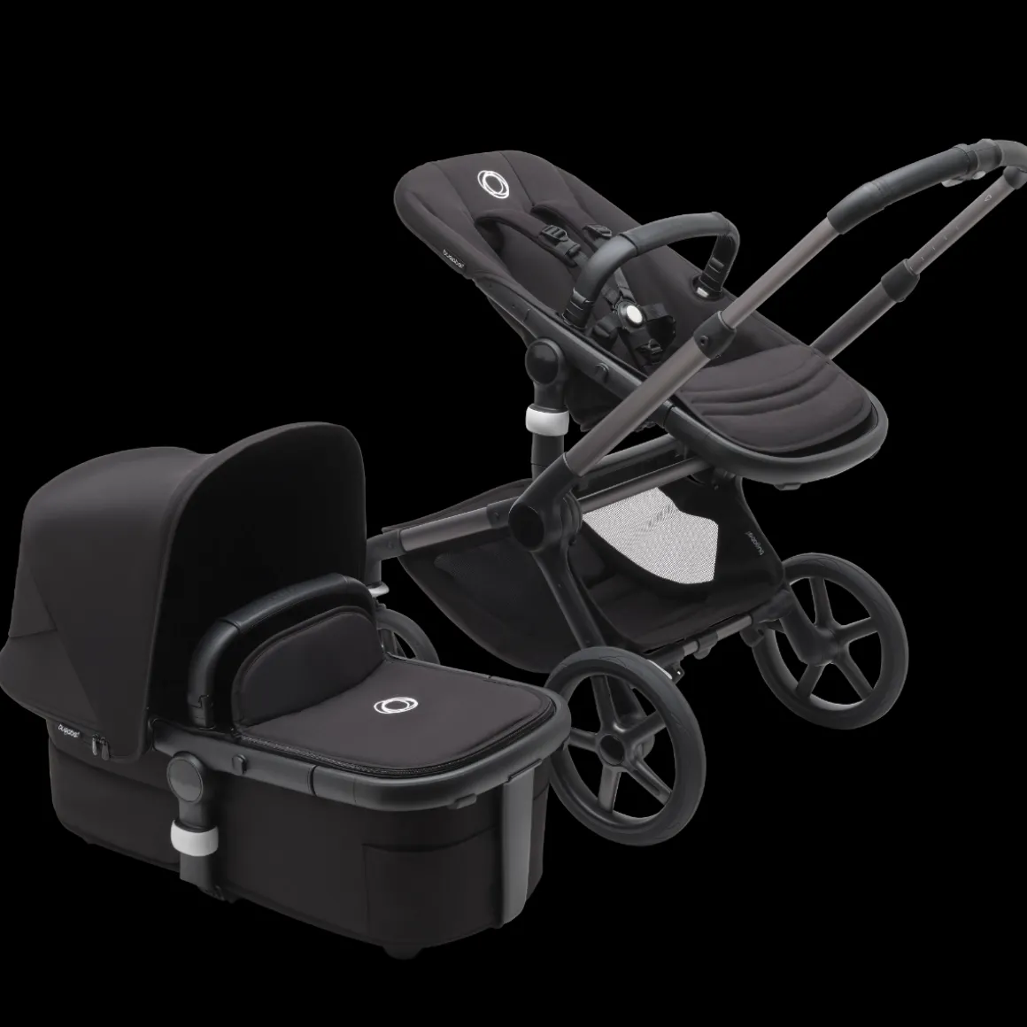 Bugaboo Kinderwagen 3 In 1 Fox 5 Compleet Graphite Midnight Black + Accessoires