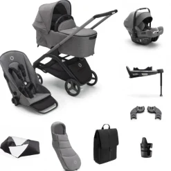 Bugaboo Kinderwagen 3 In 1 Dragonfly Graphite Grey Melange Inclusief Accessoires