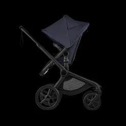 Bugaboo Kinderwagen 3 in 1 Fox 5 Renew Complete Black | Deep Indigo + Bugaboo Autostoel Groep 0 Turtle Air by Nuna Black + Draaibare Isofix Base 360 + Autostoel adapters