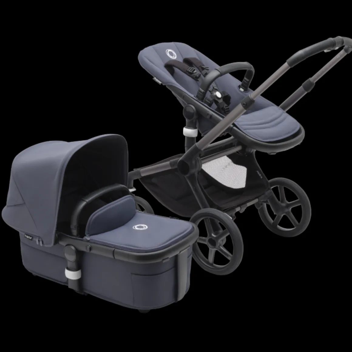 Bugaboo Kinderwagen 3 in 1 Fox 5 Compleet Graphite Stormy Blue