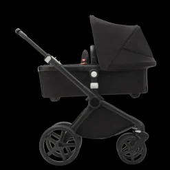 Bugaboo Kinderwagen 3 In 1 Fox Cub Compleet Black Midnight Black + Isofix Base + Autostoel Adapters