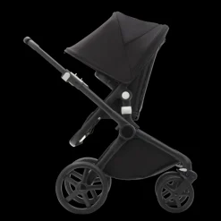 Bugaboo Kinderwagen 3 In 1 Fox Cub Compleet Black Midnight Black + Isofix Base + Autostoel Adapters