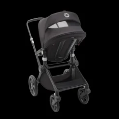 Bugaboo Kinderwagen 3 In 1 Fox Cub Compleet Black Midnight Black + Isofix Base + Autostoel Adapters