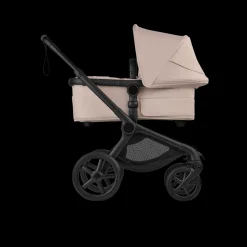 Bugaboo Kinderwagen 3 in 1 Fox 5 Renew Complete Black | Desert Taupe Melange + Bugaboo Autostoel Groep 0 Turtle Air by Nuna Black + Draaibare Isofix Base 360