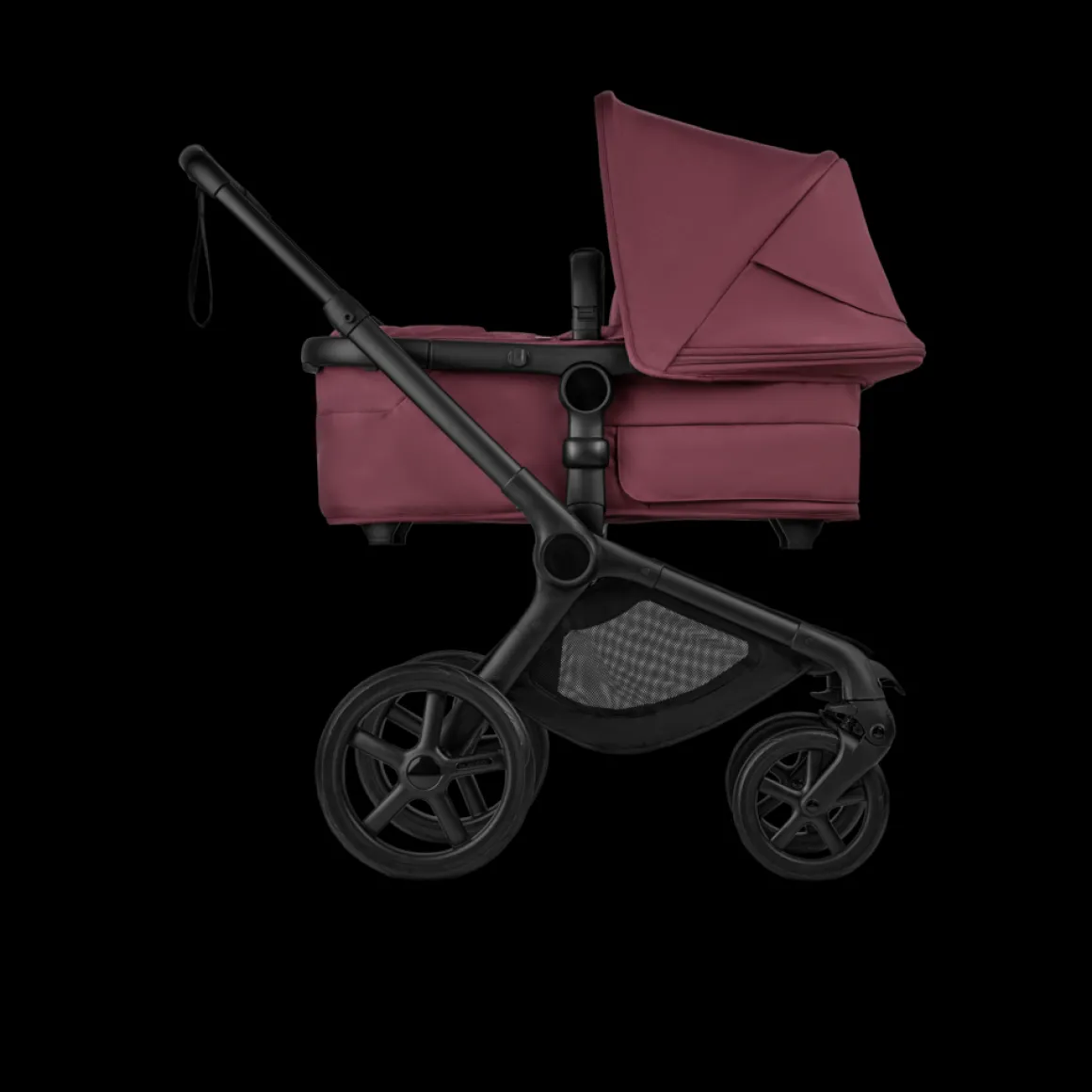 Bugaboo Kinderwagen 3 in 1 Fox 5 Renew Complete Black | Dark Cherry + Cybex Autostoel Groep 0 Cloud T I Size Sepia Black