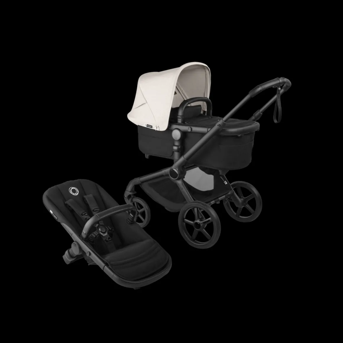 Bugaboo Kinderwagen Fox 5 Renew Ultieme Newborn Bundel Complete Black | Heritage Black Misty White
