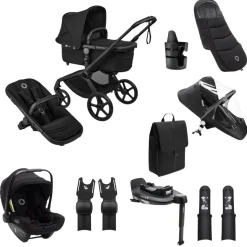 Bugaboo Kinderwagen Fox 5 Renew Ultieme Newborn Bundel Complete Black | Heritage Black