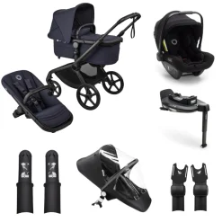 Bugaboo Kinderwagen Fox 5 Renew 3 in 1 Bundel Complete Black | Deep Indigo