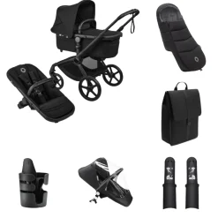 Bugaboo Kinderwagen Fox 5 Renew Essentiële Bundel Complete Black | Heritage Black