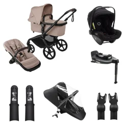 Bugaboo Kinderwagen Fox 5 Renew 3 in 1 Bundel Complete Black | Desert Taupe Melange