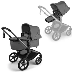 Bugaboo Kinderwagen Fox 5 Renew Essentiële Bundel Complete Graphite | Moon Grey