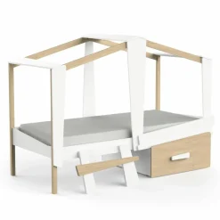 Cabane Bedlade Mat Wit/Massief Den